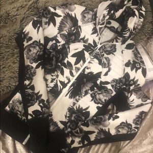 Lululemon Black & White Zip Up Hoodie